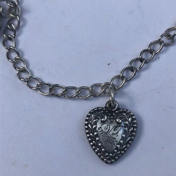 Vintage Sterling Silver Bracelet with Lockets 1899 - Picture 8 of 9